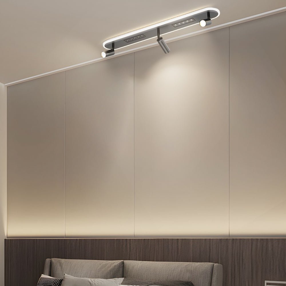 Modern Aluminum Adjustable Spotlight Ceiling Light with 3-Step Dimming