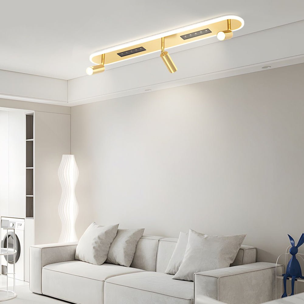 Modern Aluminum Adjustable Spotlight Ceiling Light with 3-Step Dimming