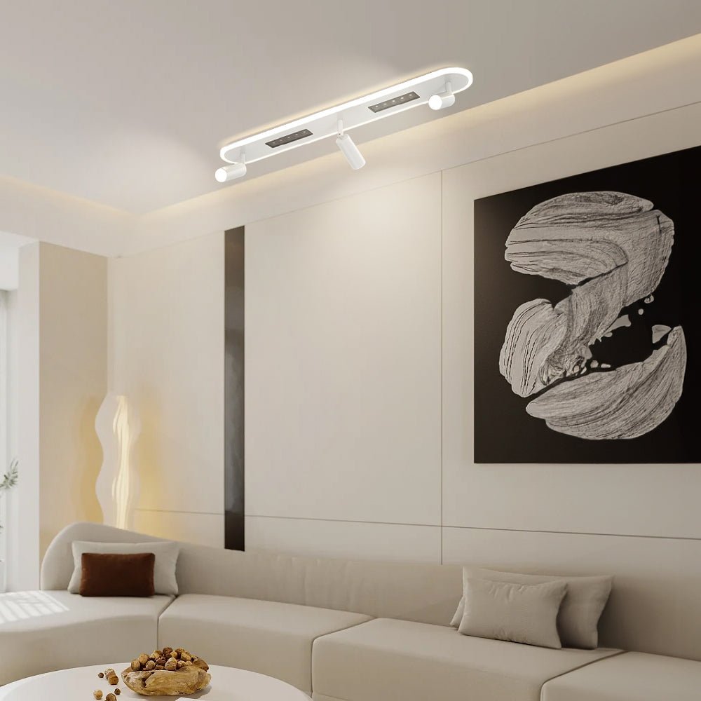 Modern Aluminum Adjustable Spotlight Ceiling Light with 3-Step Dimming