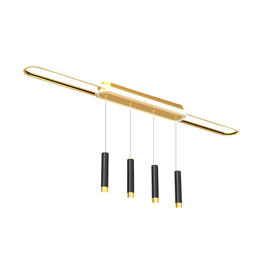 Modern Linear LED Pendant Light with Three-Step Dimming
