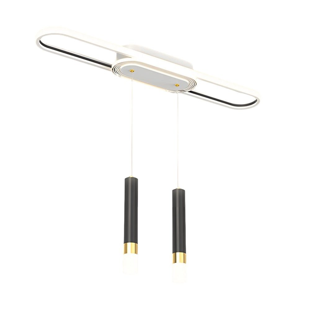 Modern Linear LED Pendant Light with Three-Step Dimming