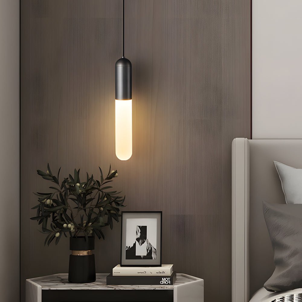 Modern Copper Acrylic Pendant Light with 3-Step Dimming