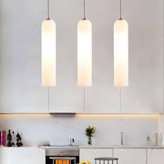 Modern Glass Bottle Pendant Light – Cylindrical Design