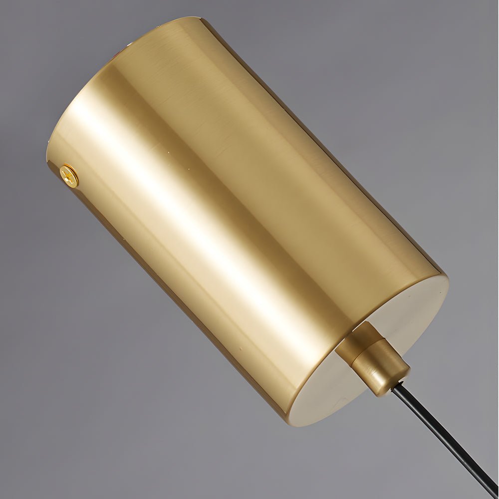 Glass Copper Modern Pendant Light 3-Step Dimming LED 3W