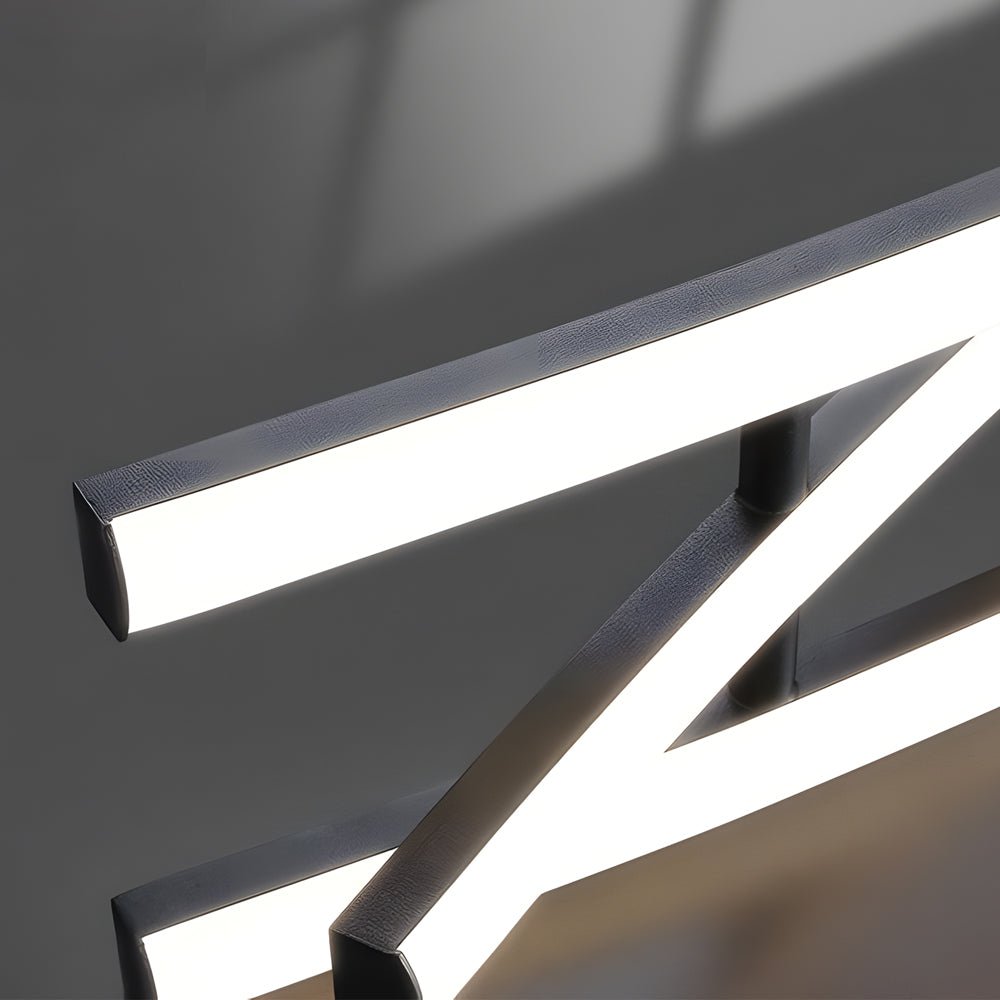 Modern Linear LED Chandelier with Dimmable Aluminum Body