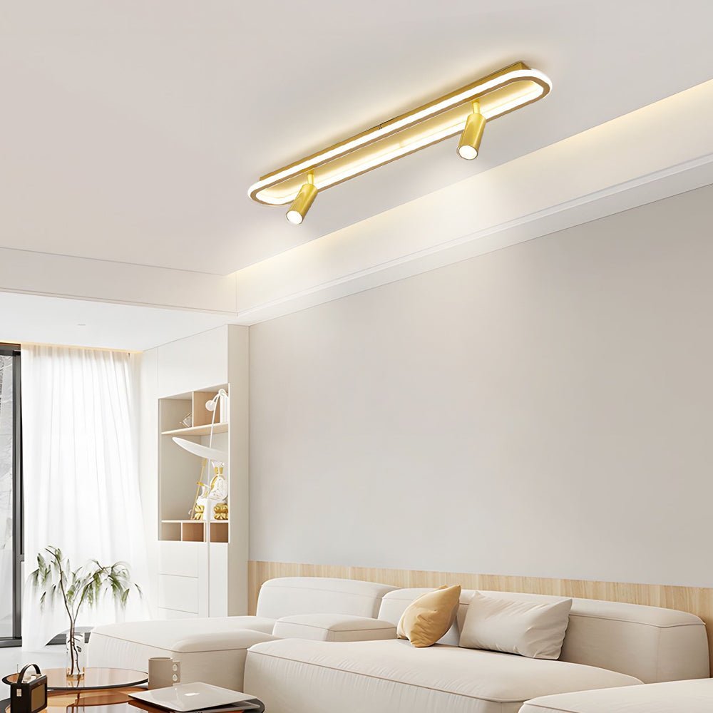 Modern Rectangular LED Spotlight Ceiling Light with 3-Step Dimming