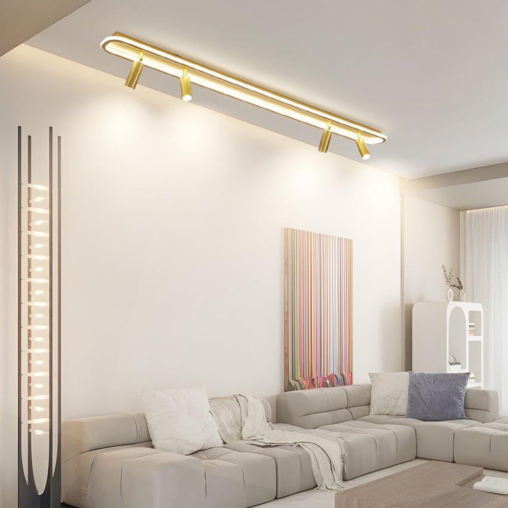Modern Rectangular LED Spotlight Ceiling Light with 3-Step Dimming