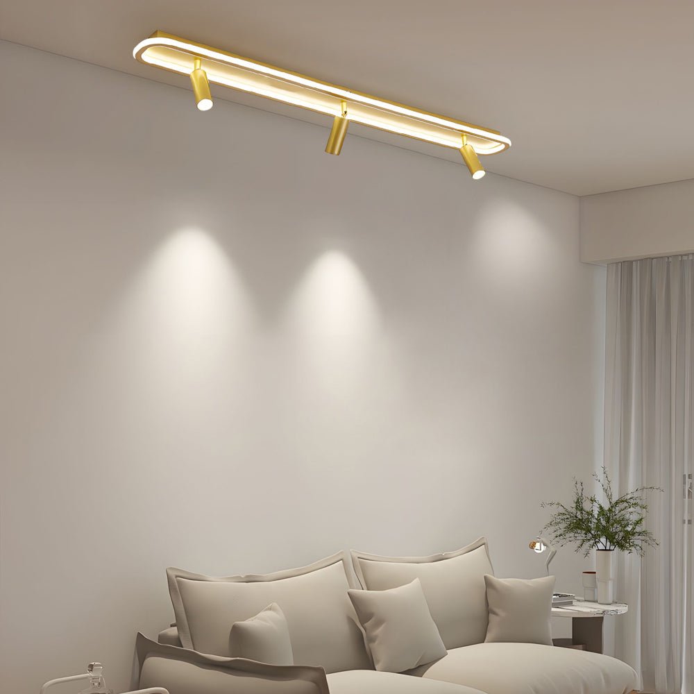 Modern Rectangular LED Spotlight Ceiling Light with 3-Step Dimming
