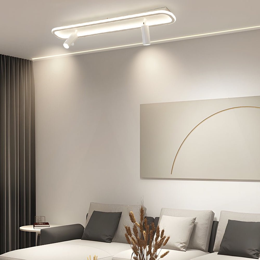 Modern Rectangular LED Spotlight Ceiling Light with 3-Step Dimming