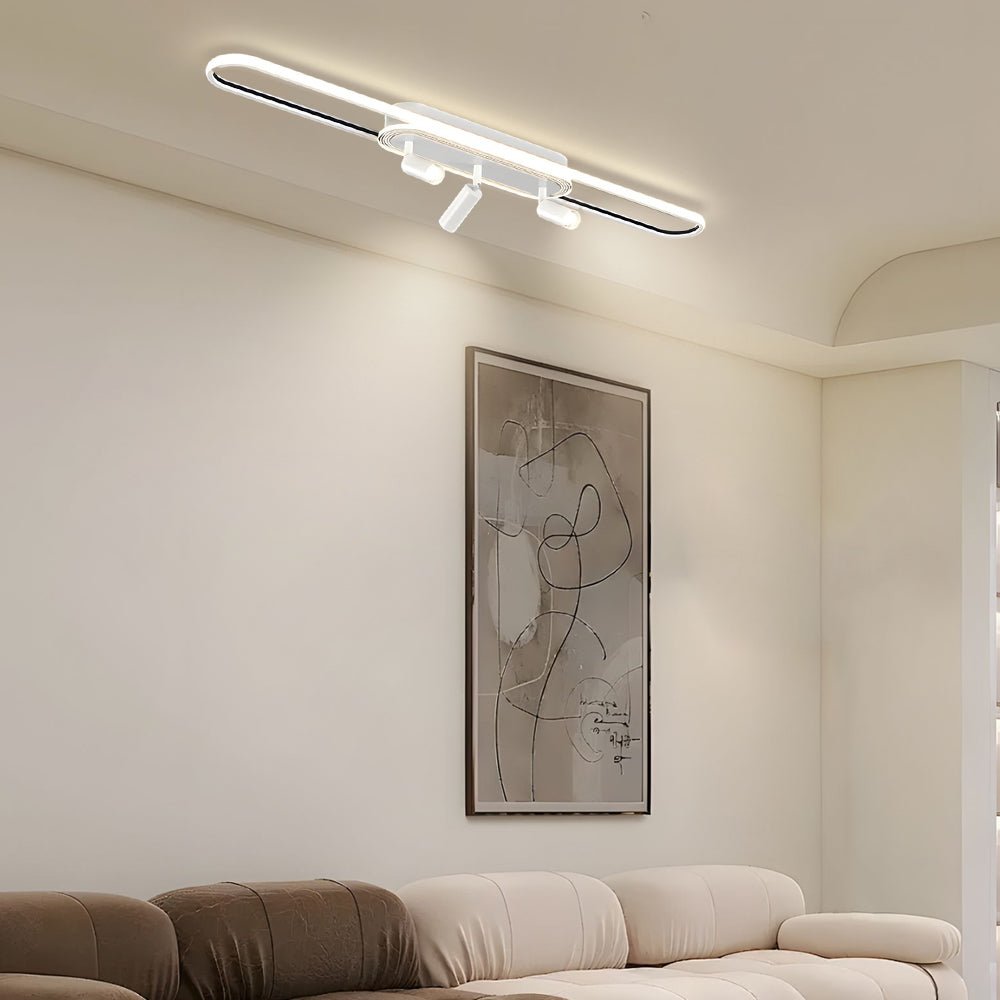 Modern Adjustable Spotlight Ceiling Light with Three-Step Dimming