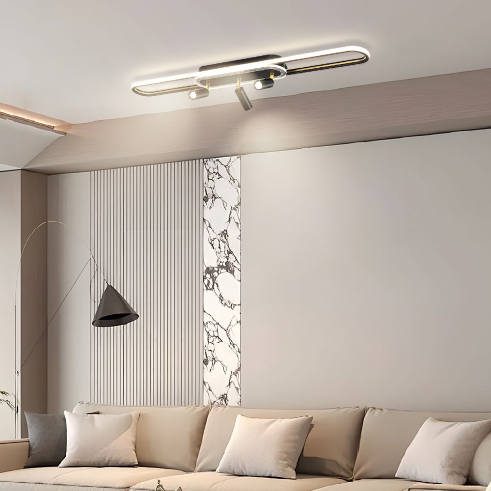 Modern Adjustable Spotlight Ceiling Light with Three-Step Dimming