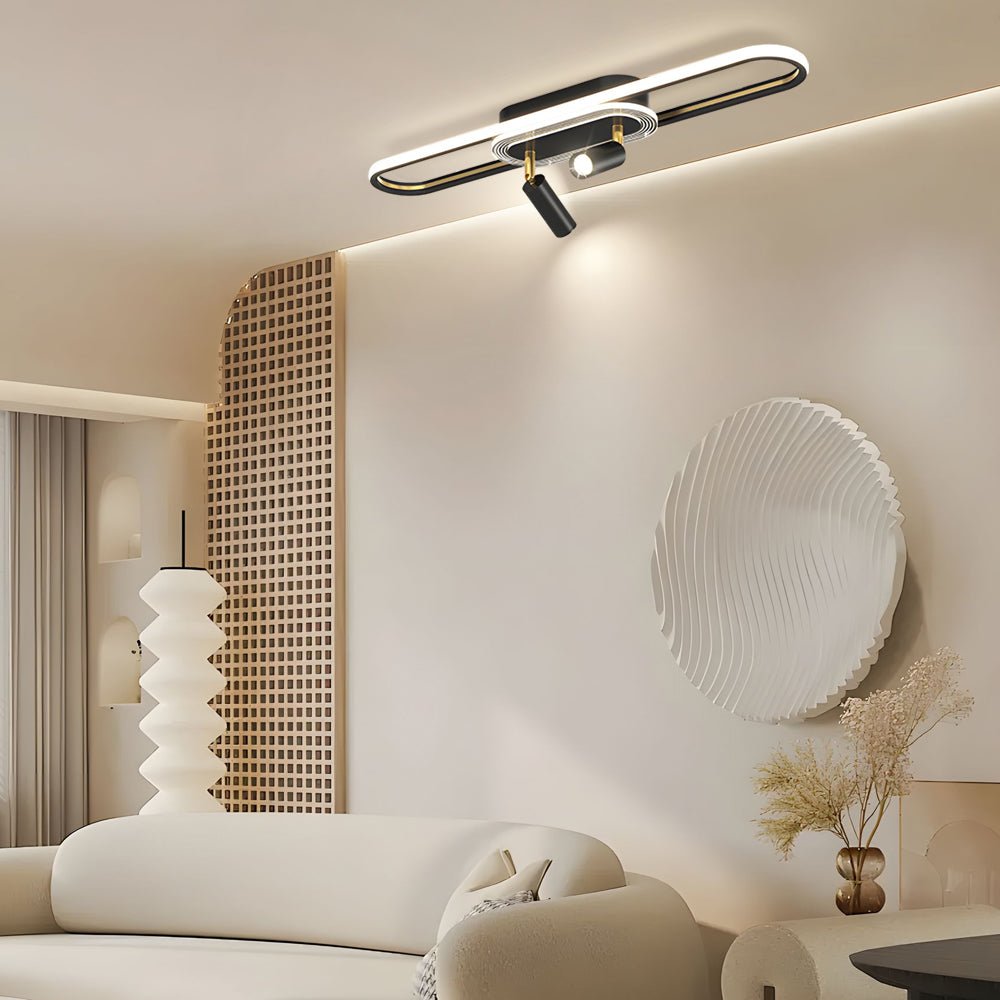 Modern Adjustable Spotlight Ceiling Light with Three-Step Dimming