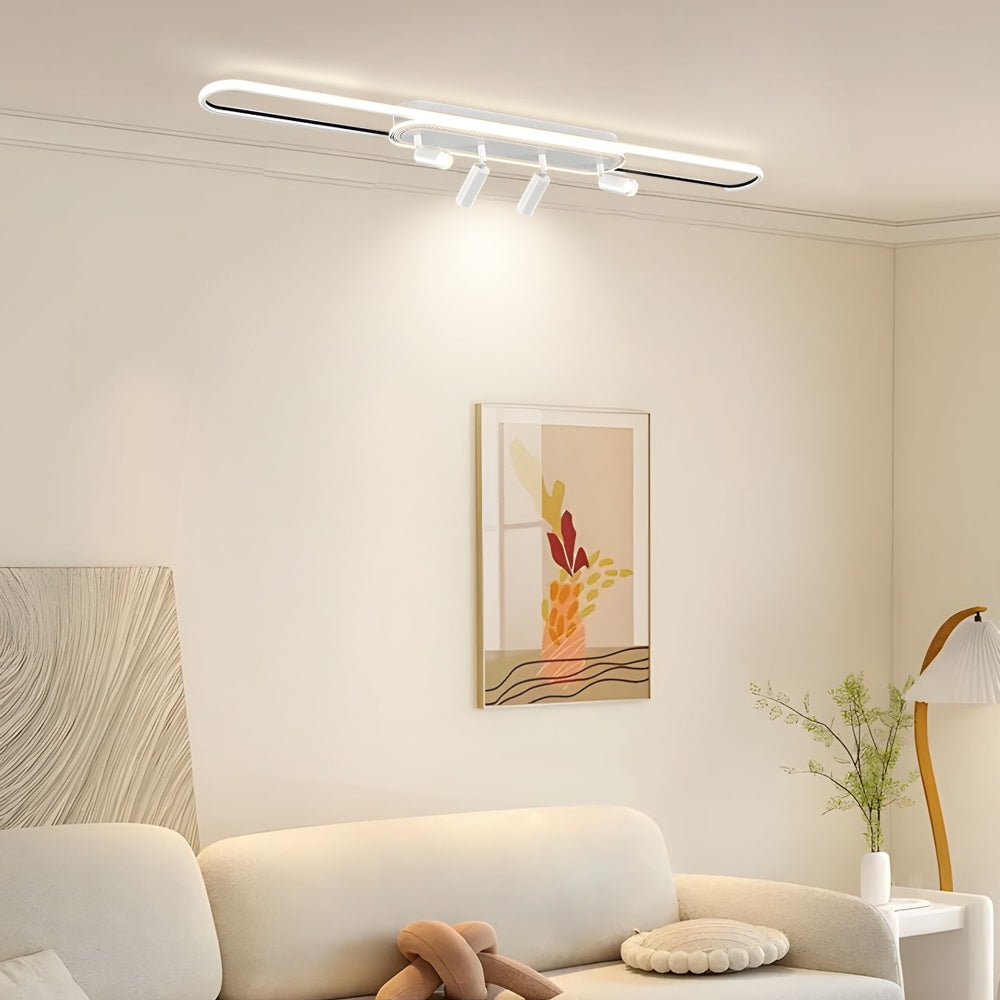 Modern Adjustable Spotlight Ceiling Light with Three-Step Dimming