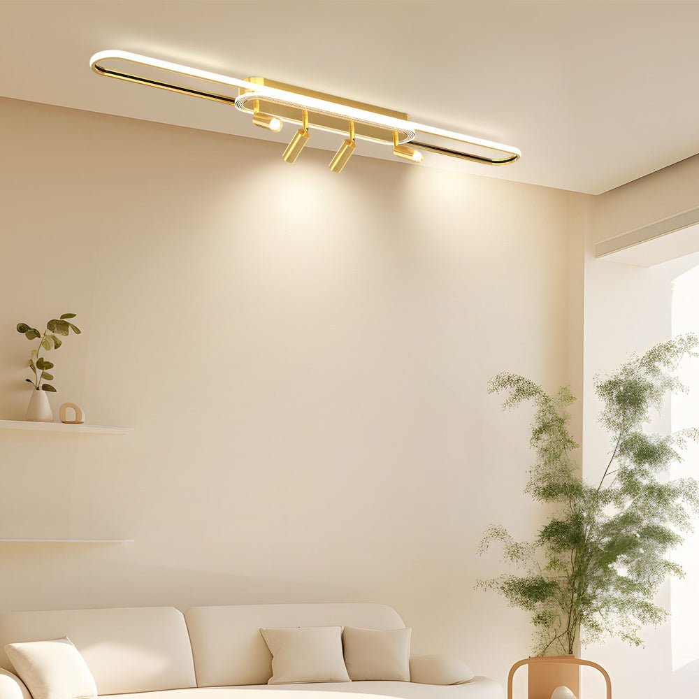 Modern Adjustable Spotlight Ceiling Light with Three-Step Dimming