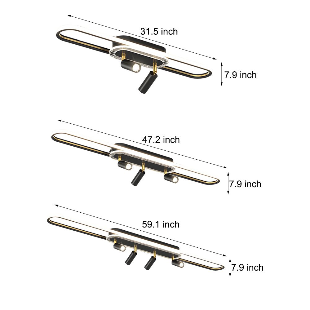 Modern Adjustable Spotlight Ceiling Light with Three-Step Dimming