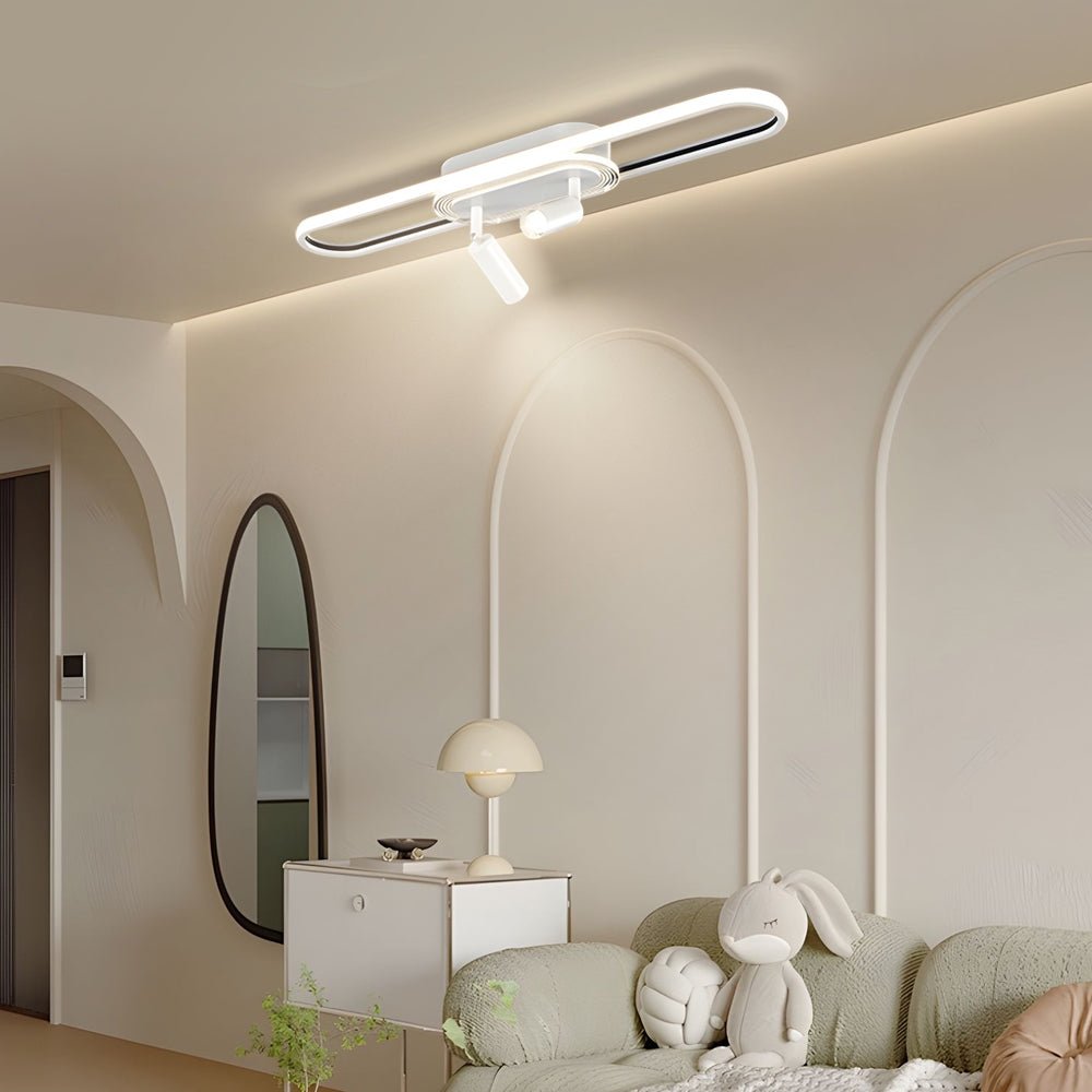 Modern Adjustable Spotlight Ceiling Light with Three-Step Dimming