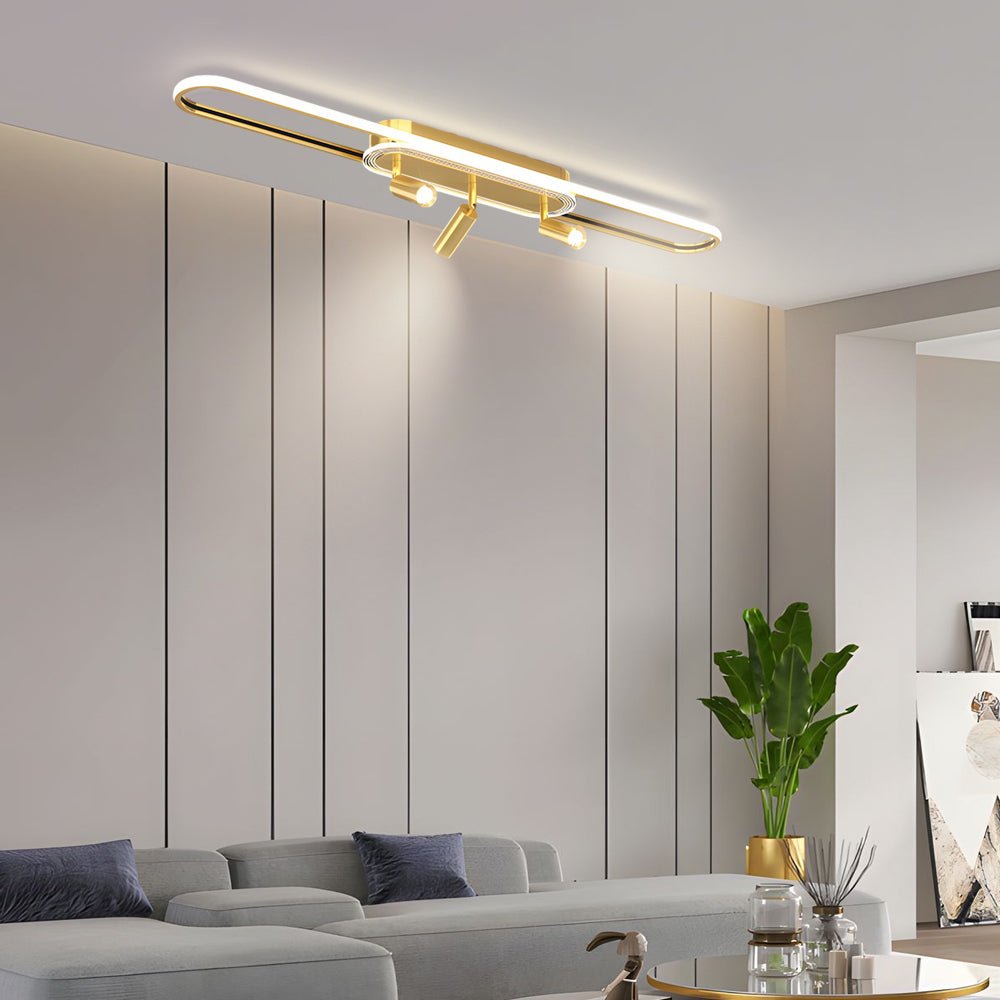 Modern Adjustable Spotlight Ceiling Light with Three-Step Dimming