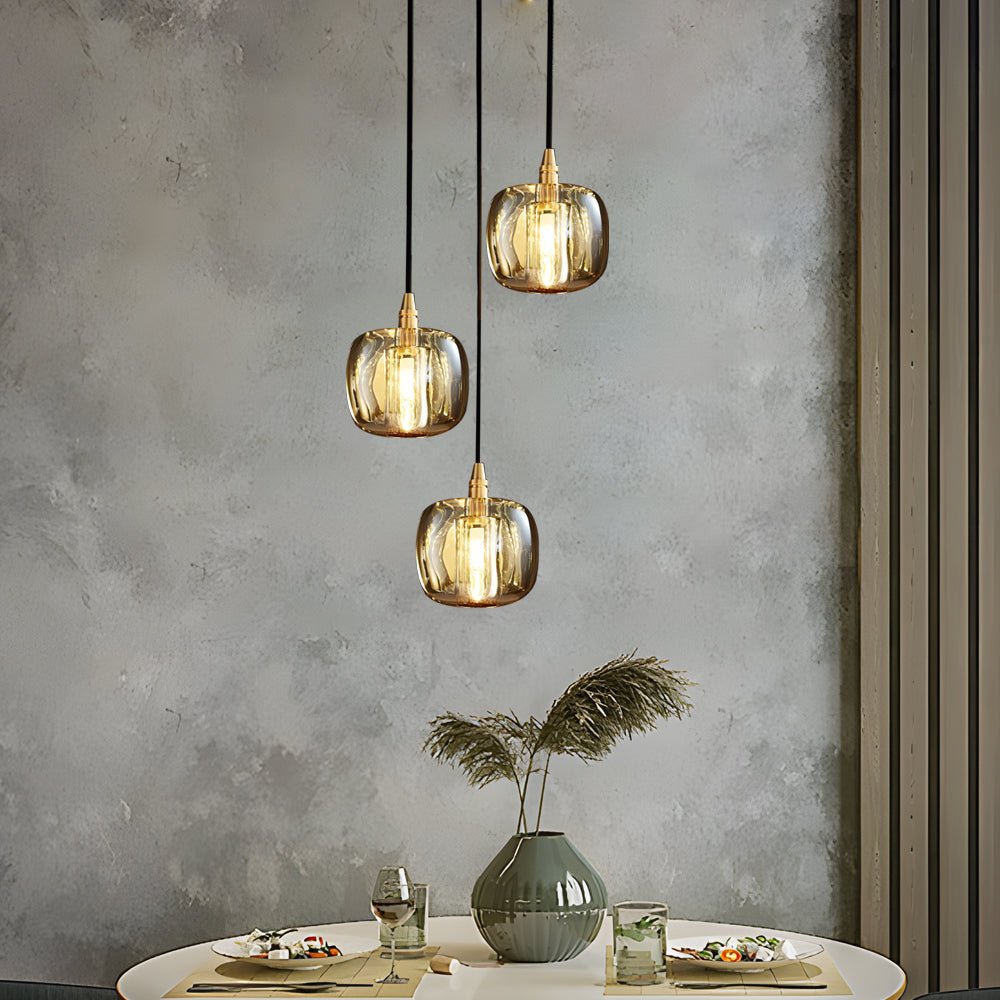 Spiral Crystal Cube Pendant Light Dimmable Chandelier Staircase