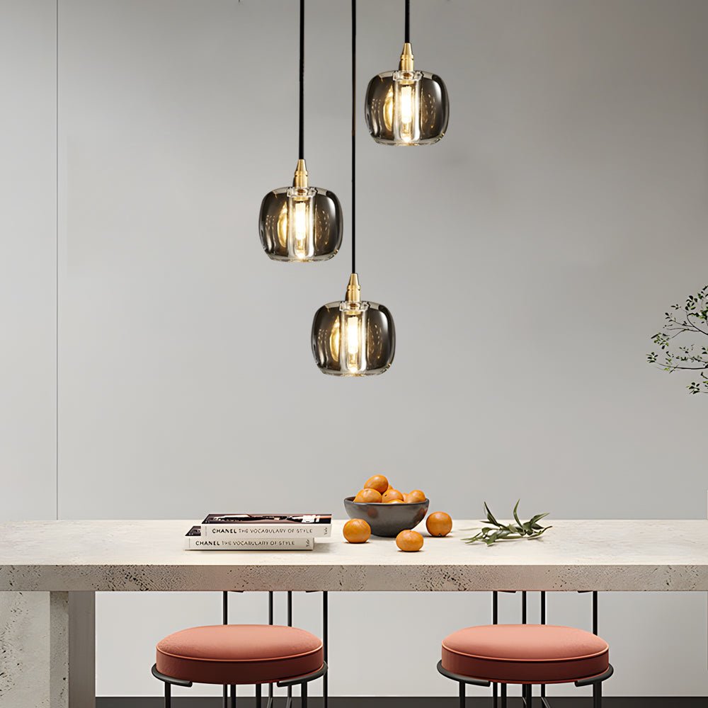 Spiral Crystal Cube Pendant Light Dimmable Chandelier Staircase