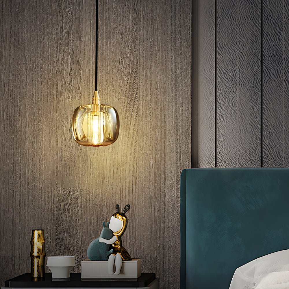 Spiral Crystal Cube Pendant Light Dimmable Chandelier Staircase