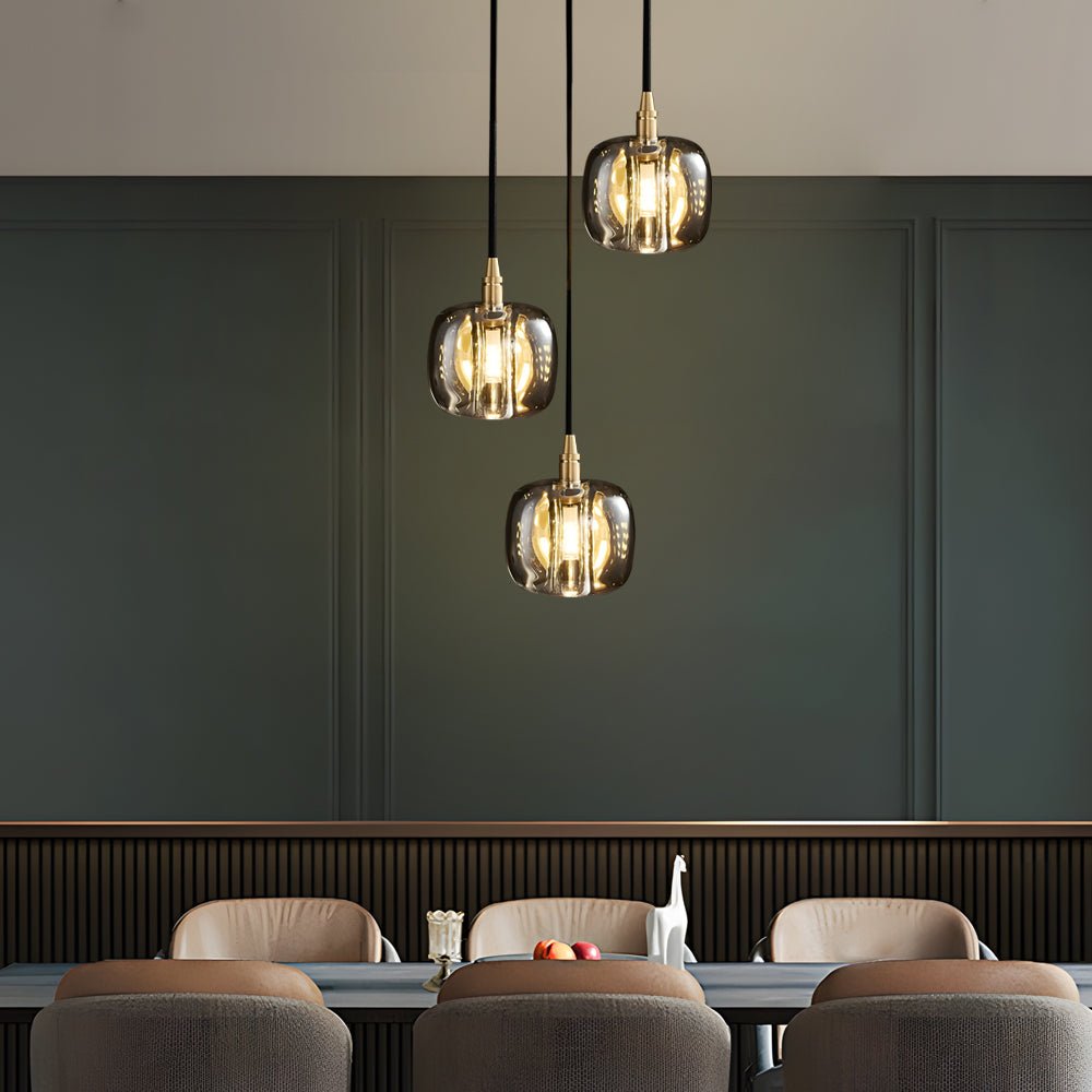 Spiral Crystal Cube Pendant Light Dimmable Chandelier Staircase