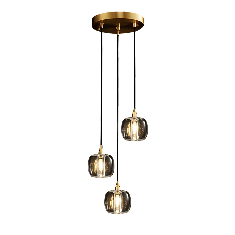 Spiral Crystal Cube Pendant Light Dimmable Chandelier Staircase