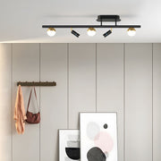 Modern Linear Spotlight with Three-Step Dimming & Adjustable Heads