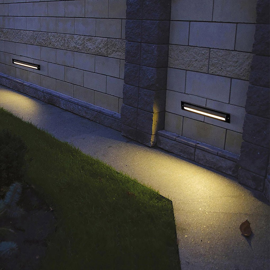 Black LED Recessed Step Light – Outdoor Aluminum Deck Lighting