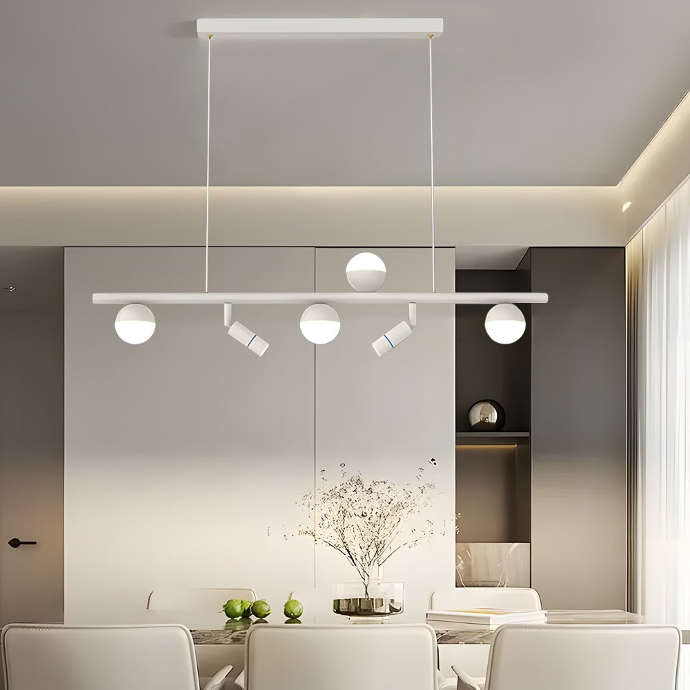 Modern Linear LED Pendant Light with 3-Step Dimming