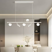 Modern Linear LED Pendant Light with 3-Step Dimming