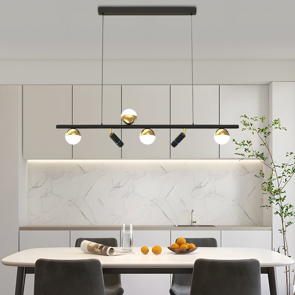 Modern Linear LED Pendant Light with 3-Step Dimming