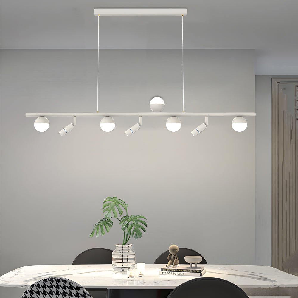 Modern Linear LED Pendant Light with 3-Step Dimming
