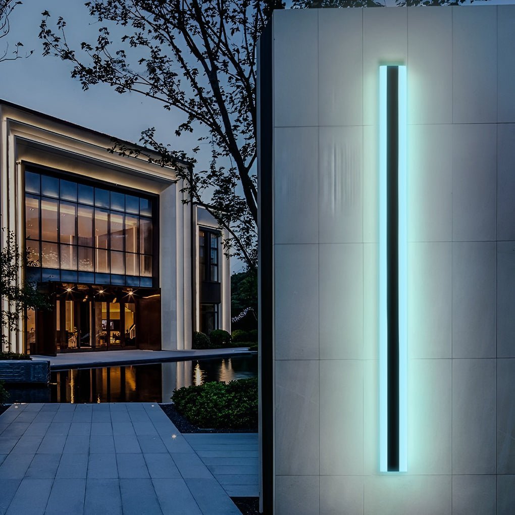 Linear RGB Waterproof LED Outdoor Wall Light | Stainless Steel
