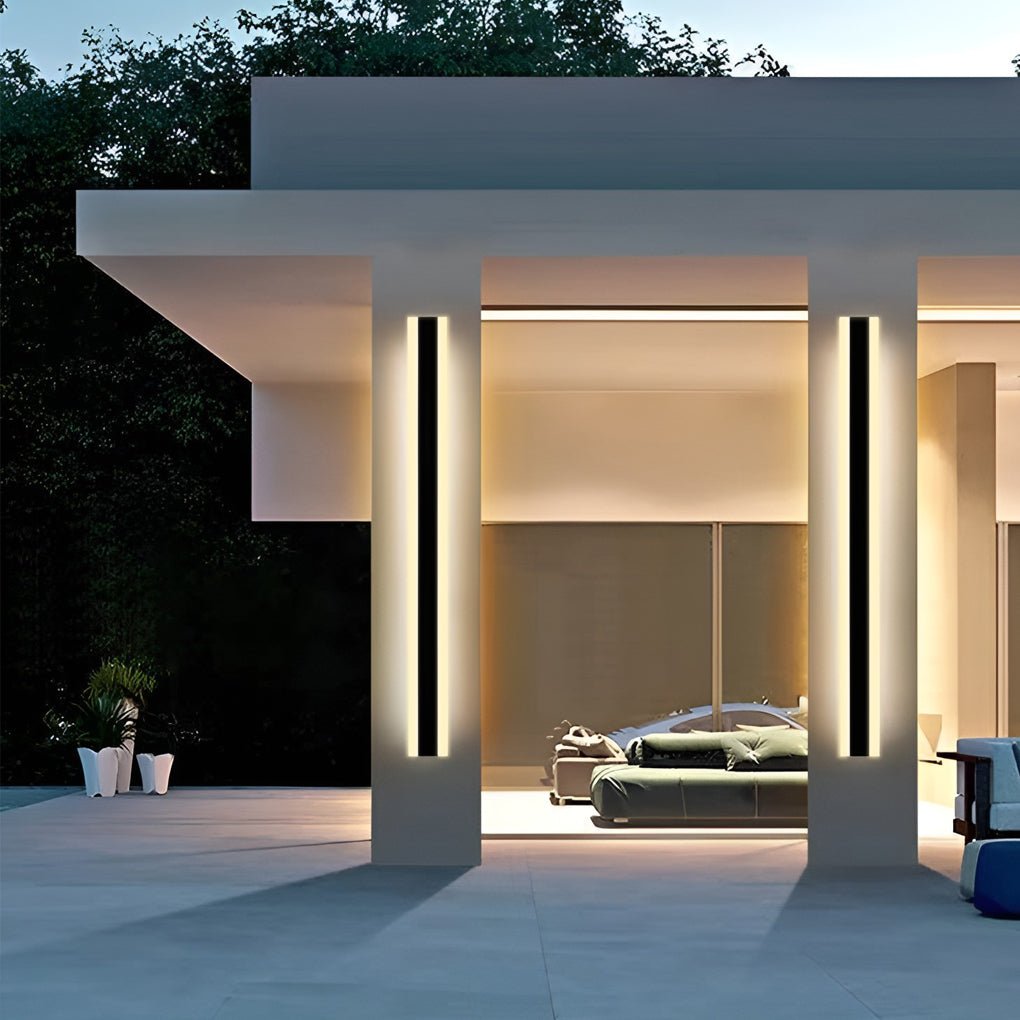 Linear RGB Waterproof LED Outdoor Wall Light | Stainless Steel