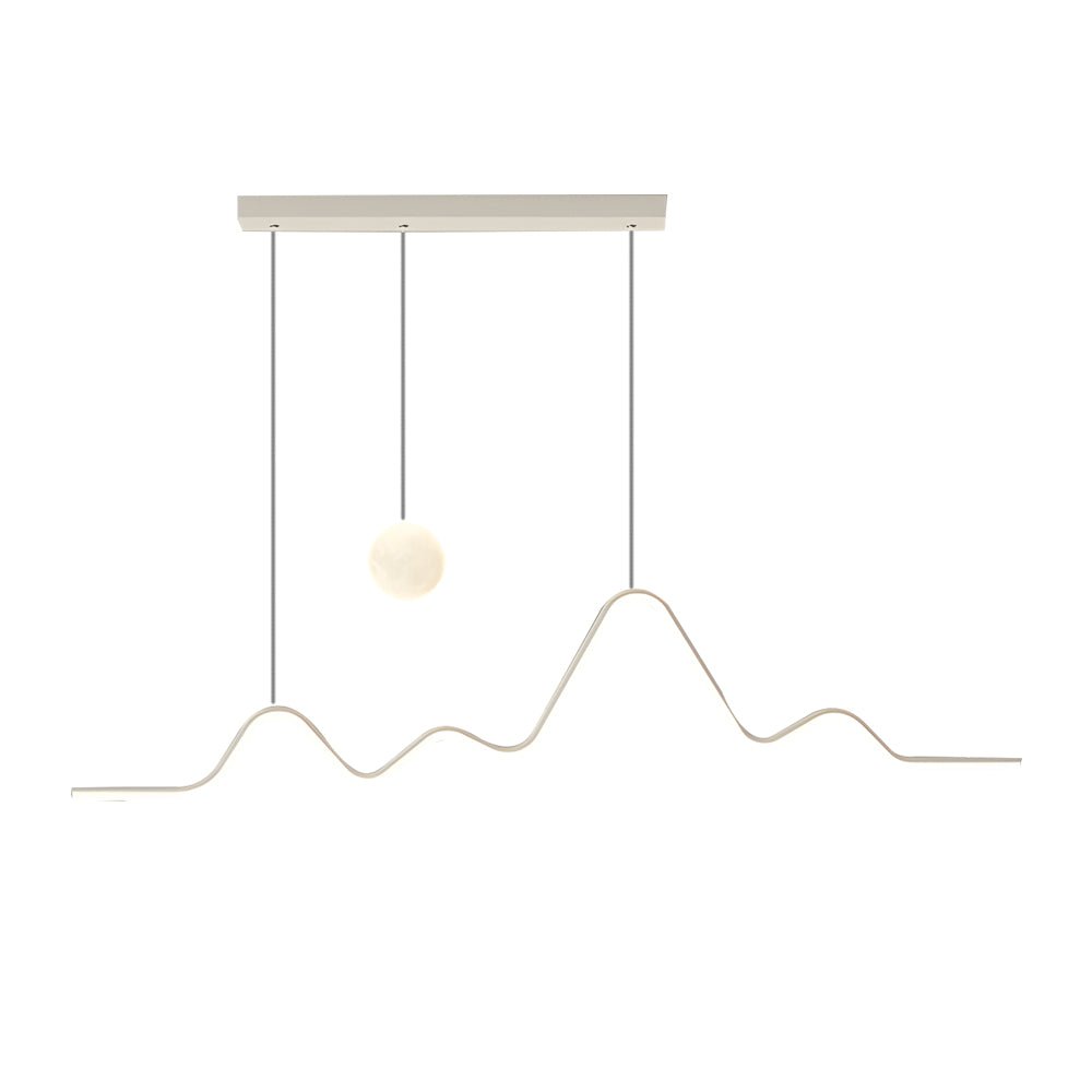 Mountain Moon Landscape Pendant Light with 3-Step Dimming LED