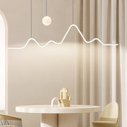 Mountain Moon Landscape Pendant Light with 3-Step Dimming LED