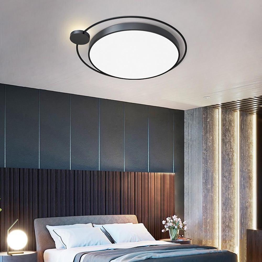 Circular Dimmable LED Flush Mount Ceiling Light | Nordic Style