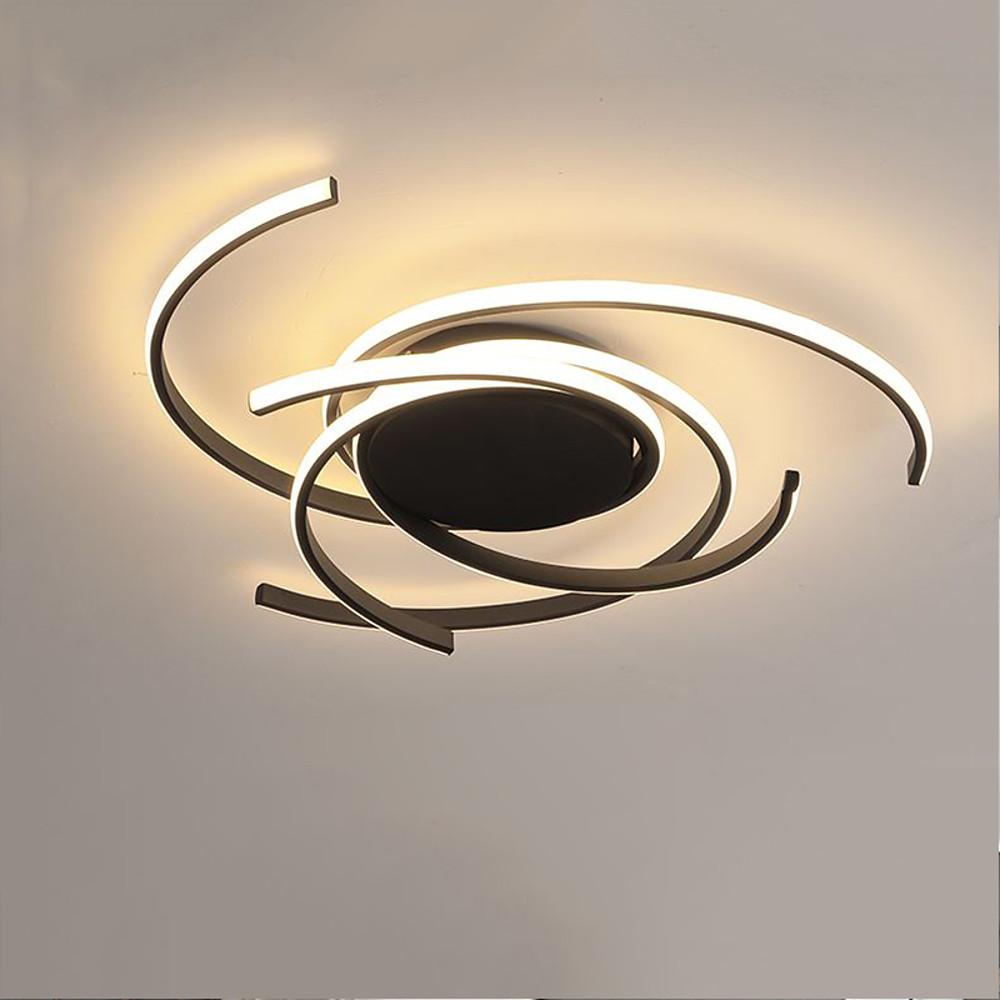 22" Artistic Aluminum Flush Mount Ceiling Light with LED