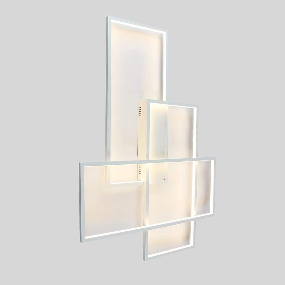 Rectangular Hybrid Modern Flush Mount Ceiling Light with LED