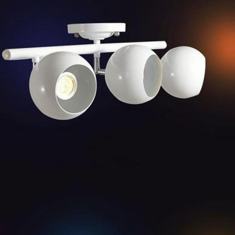 3-Light Metal Semi Flush Mount Ceiling Light – Modern Downlight