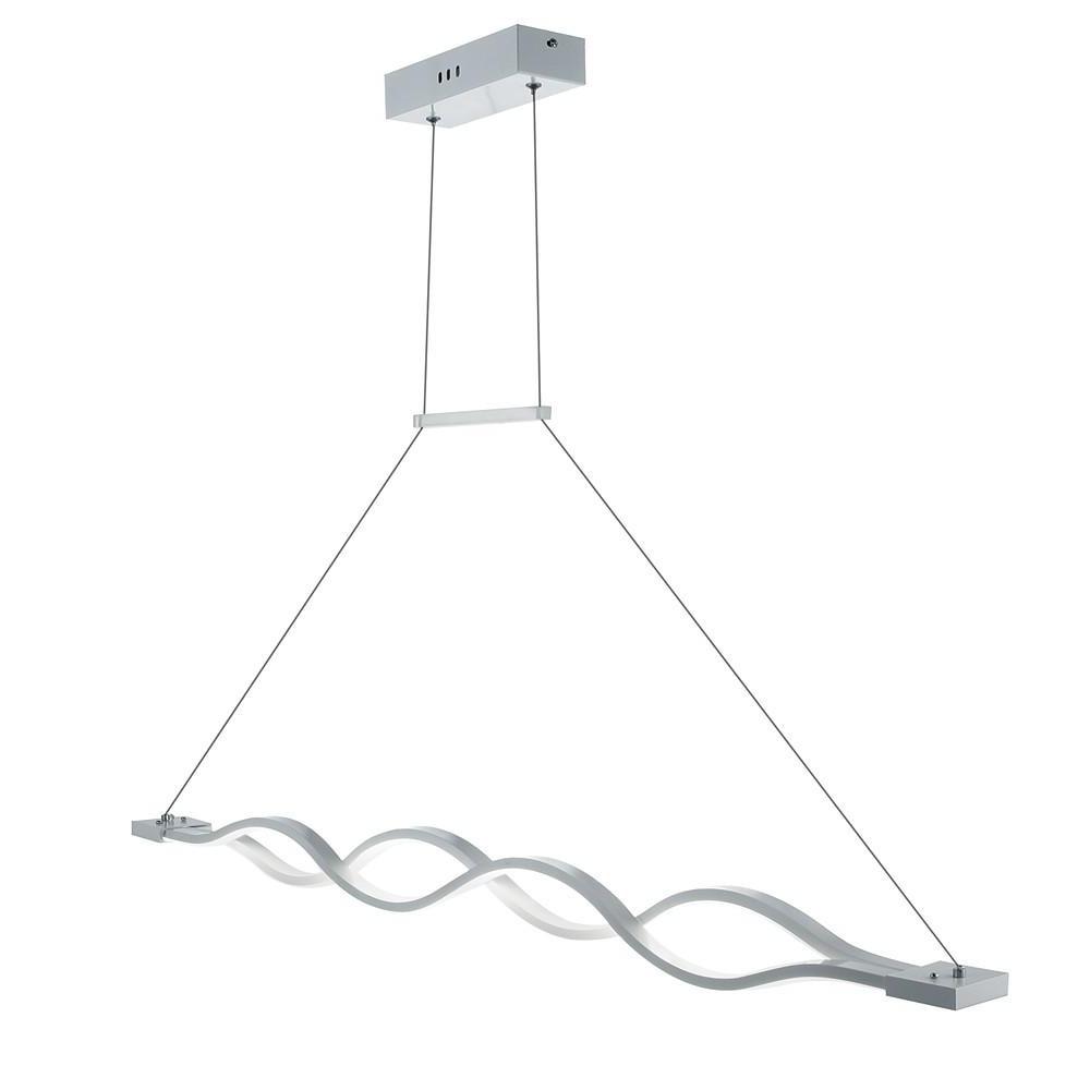 Double Wave LED Pendant Light Modern Dining Kitchen Island Fixture
