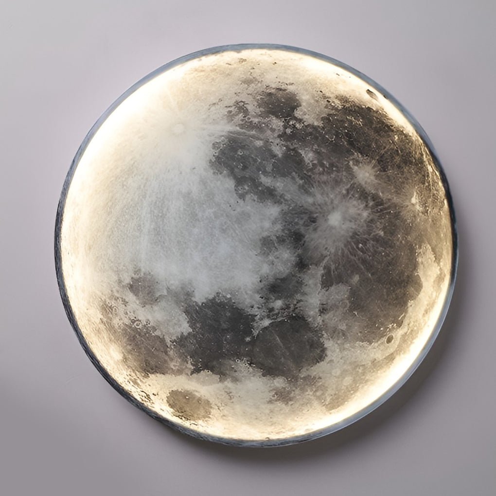 Moon Dimmable LED Wall Sconce Modern Acrylic Iron Wall Light