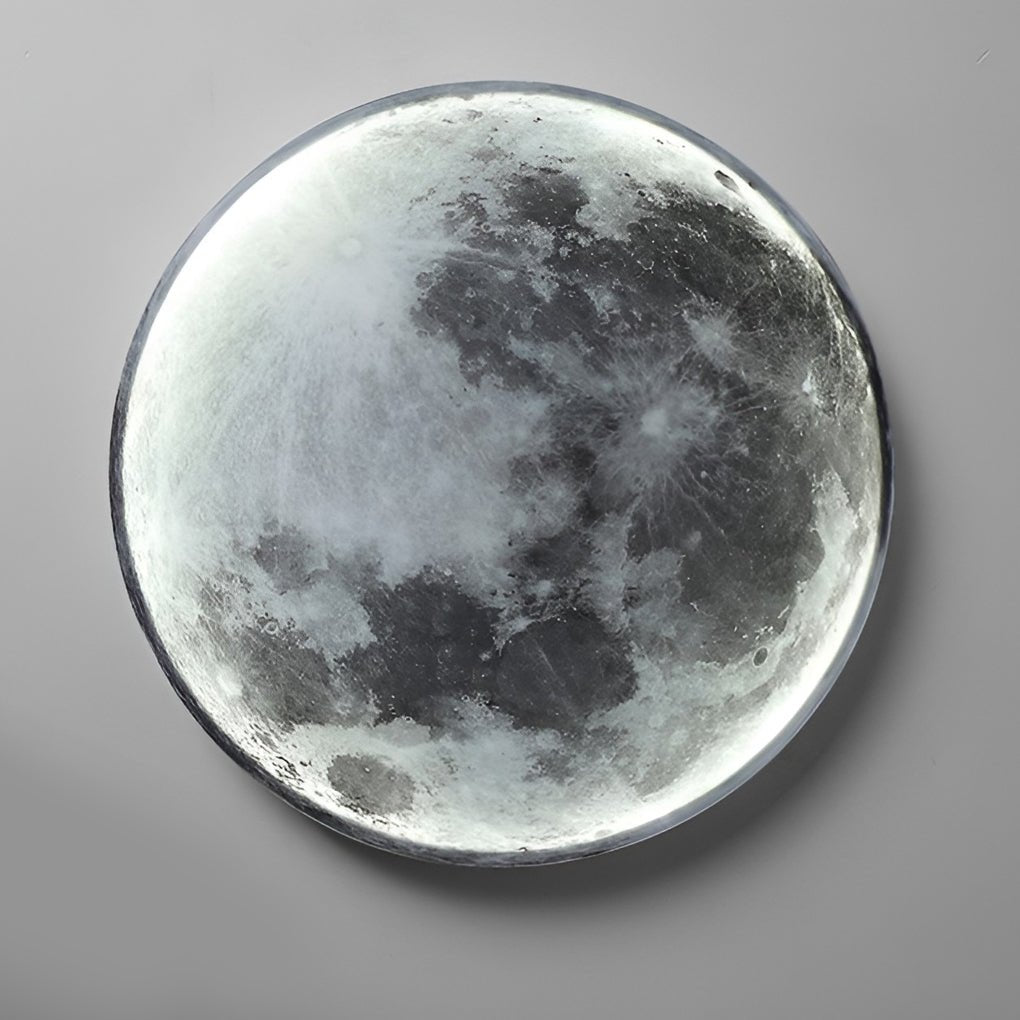 Moon Dimmable LED Wall Sconce Modern Acrylic Iron Wall Light