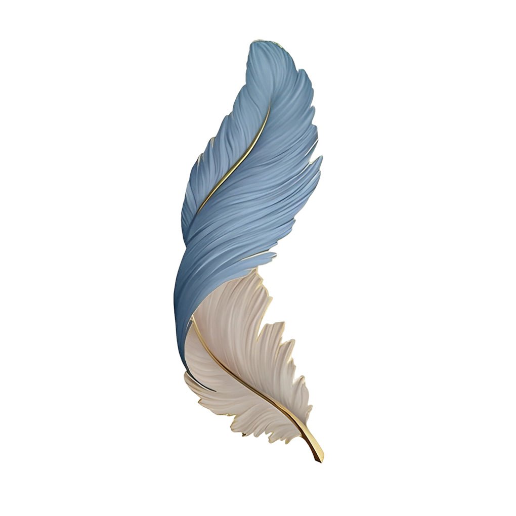 Modern Feather LED Wall Light with Remote Control