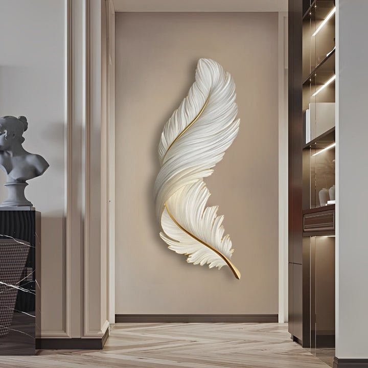 Modern Feather LED Wall Light with Remote Control