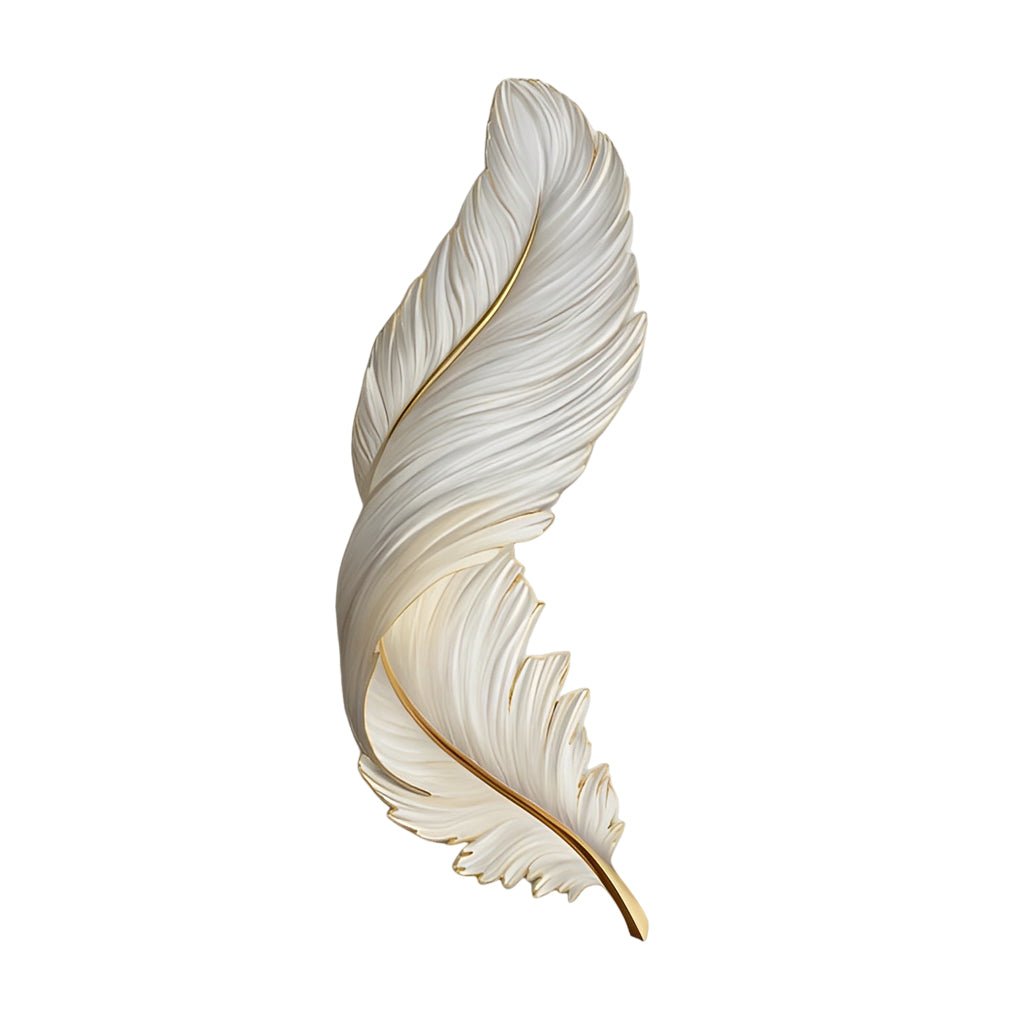 Modern Feather LED Wall Light with Remote Control