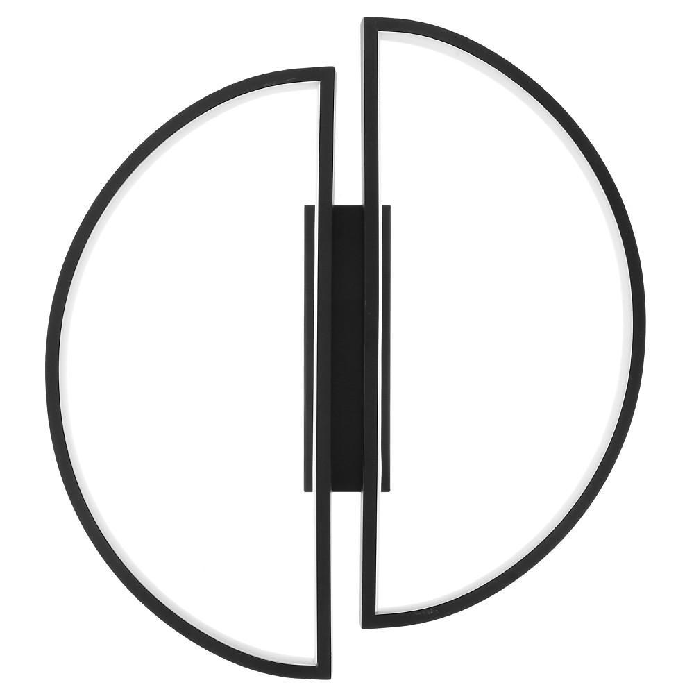 Modern Semi-Circle Dimmable LED Flush Mount Ceiling Light