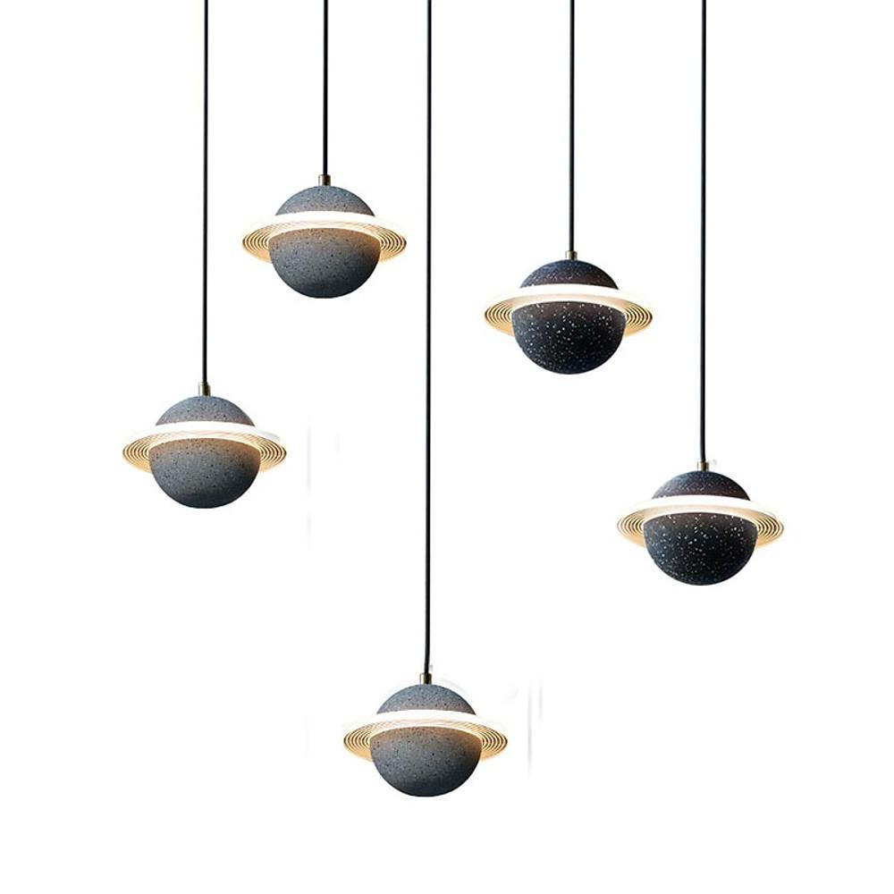 Modern Acrylic Pendant Light with Adjustable Chain LED Ceiling Lamp