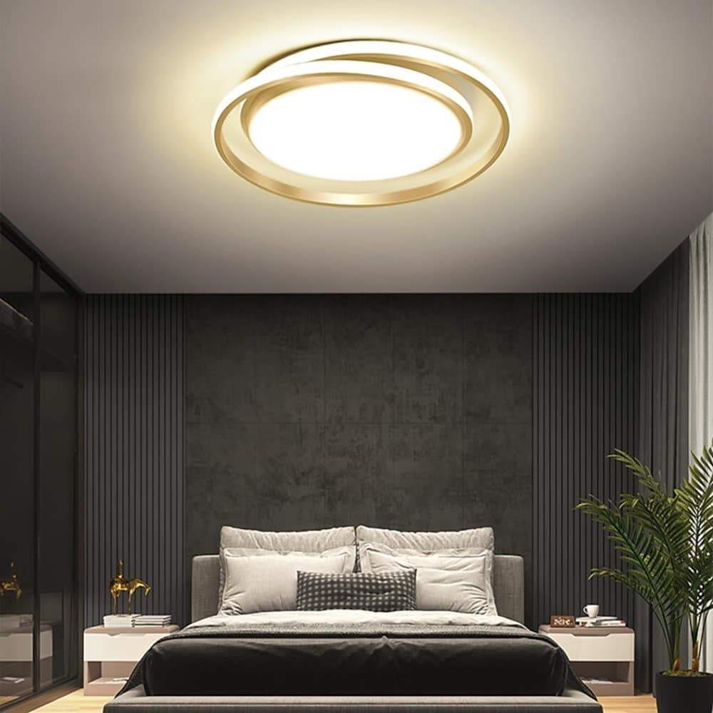 Modern Circular Dimmable LED Flush Mount Ceiling Light