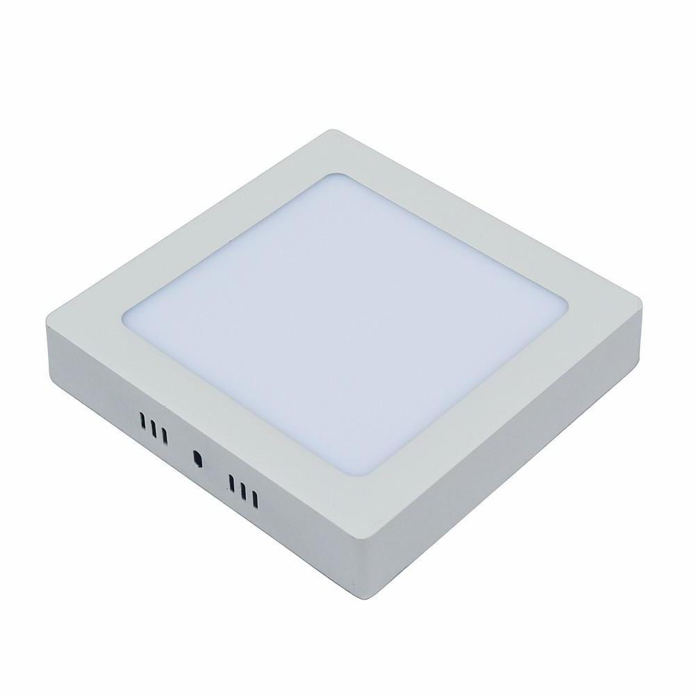 Square LED Flush Mount Ceiling Light - Modern Minimalist White